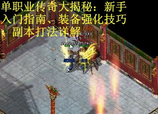 单职业传奇大揭秘：新手入门指南、装备强化技巧、副本打法详解