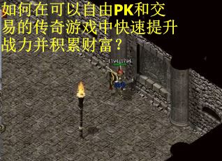 如何在可以自由PK和交易的传奇游戏中快速提升战力并积累财富？