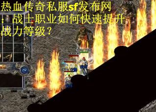 热血传奇私服sf发布网：战士职业如何快速提升战力等级？