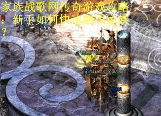 家族战歌网传奇游戏攻略：新手如何快速融入家族？