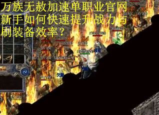 万族无赦加速单职业官网新手如何快速提升战力与刷装备效率？