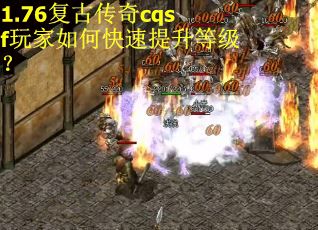 1.76复古传奇cqsf玩家如何快速提升等级？